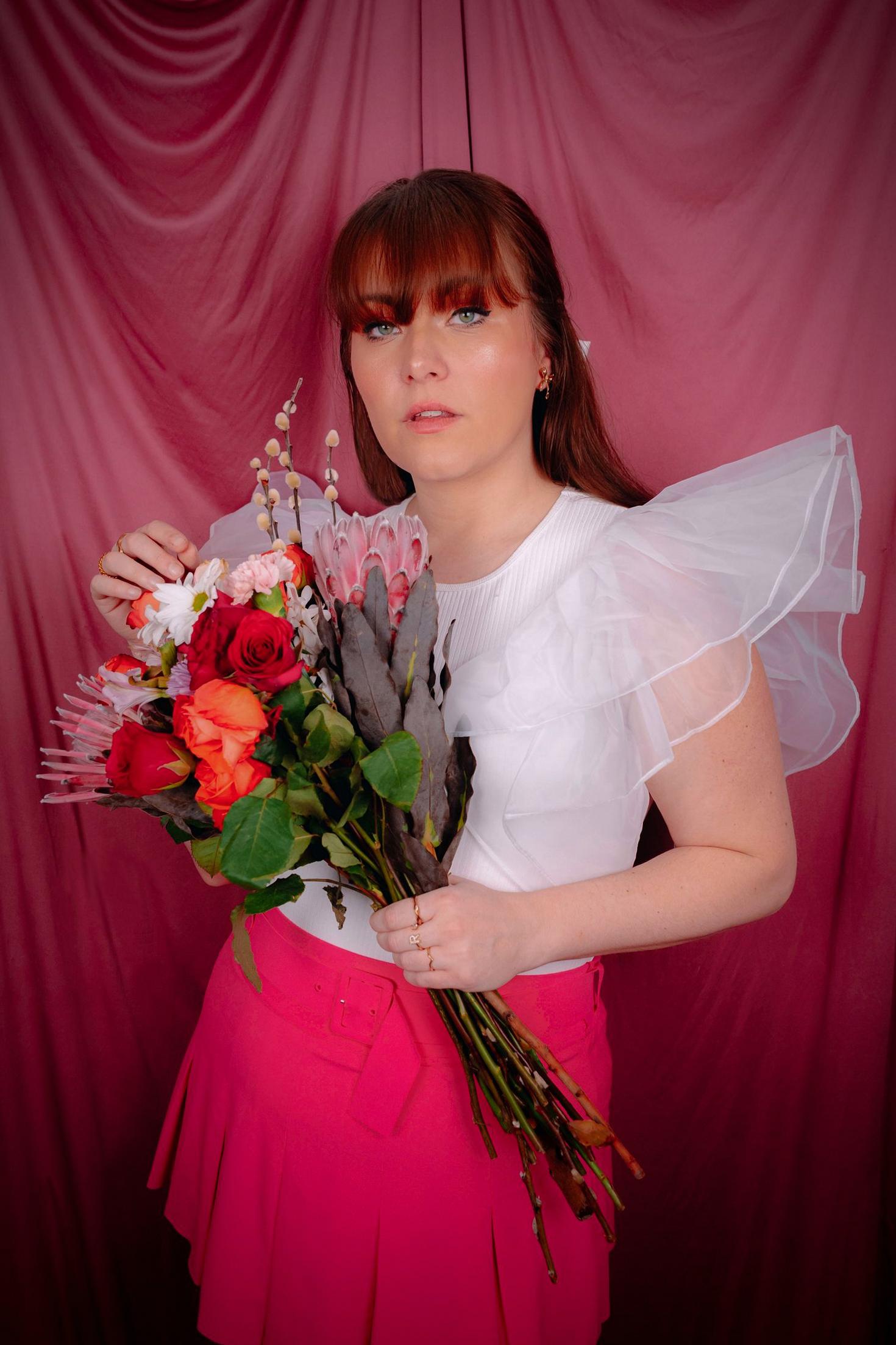 Hand-crafted floral bouquet