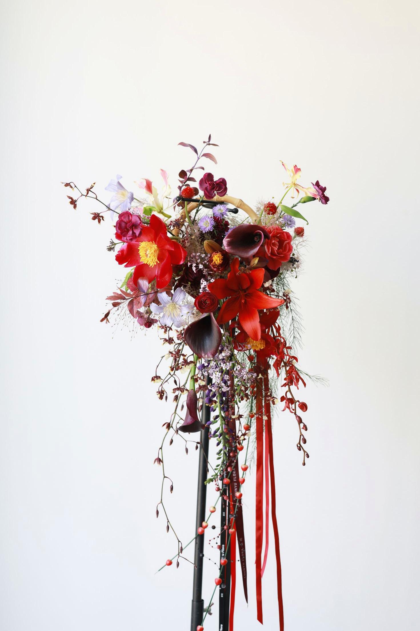 Vibrant mixed blooms